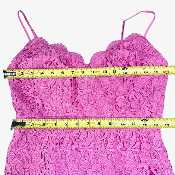 NWT J. Crew Pink Guipure Lace Dress 2 Party Wedding Coquette Feminine Fairy - Picture 7 of 12